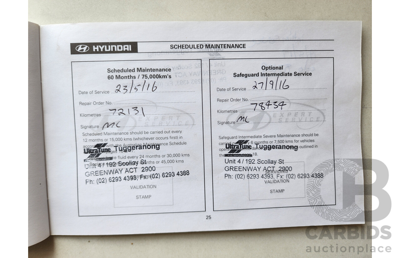 3/2010 Hyundai i30 SX FD MY10 5d Hatchback Red 2.0L