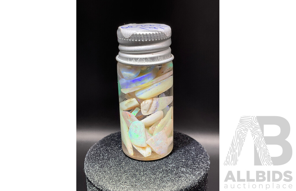 Lightning Ridge, Coober Pedy, Mintabie Opals (58TCW, 62TCW, 68TCW) and Australian Certified OPAL, 5.72ct  - Lot of 4