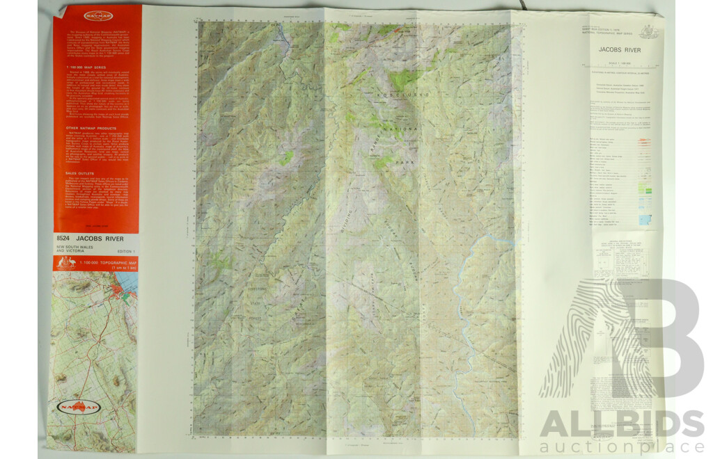 Assortment of Australian 1960's Maps, South Eastern, Cooma, South Coast