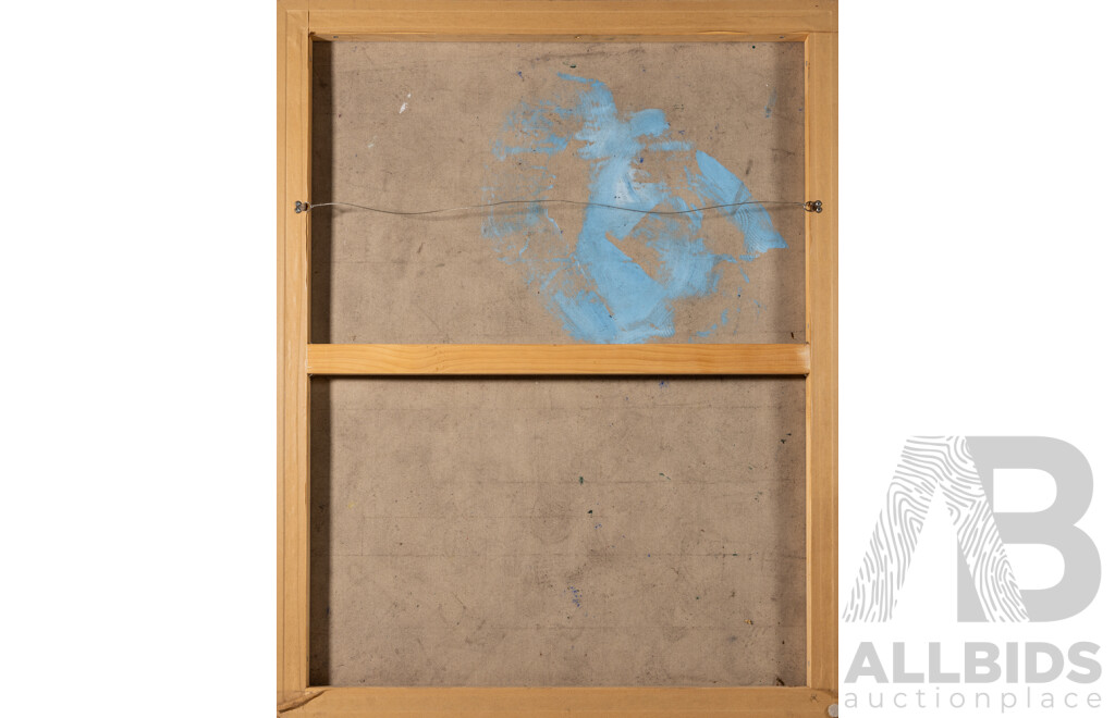 Jeremy Metivier, (20th Century, French- Born Australian), Yellow Nude, Wonderful Mixed Media on Canvas, 104 x 82 cm (frame)