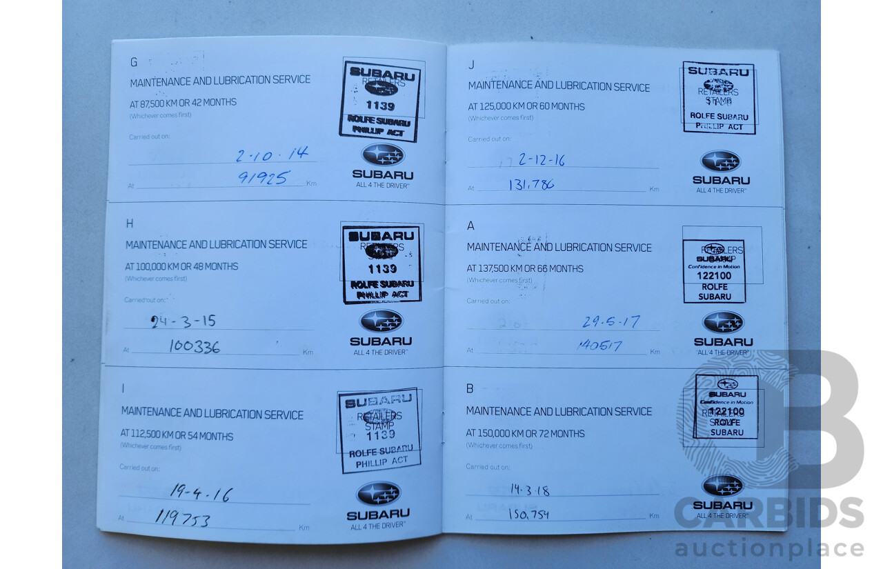 6/2011 Subaru Forester X MY11 4d Wagon White 2.5L