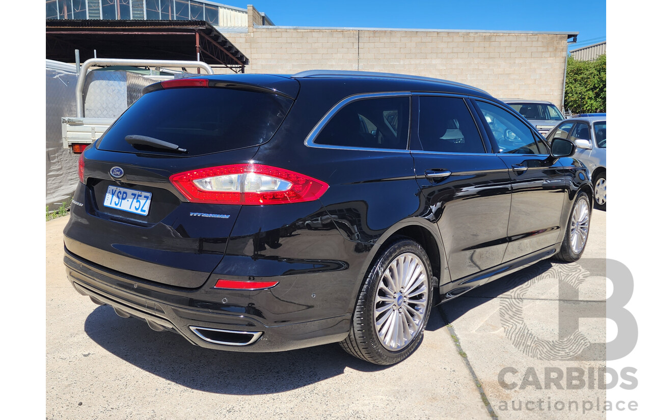2/2016 Ford Mondeo Titanium TDCi MD 4d Wagon Black 2.0L
