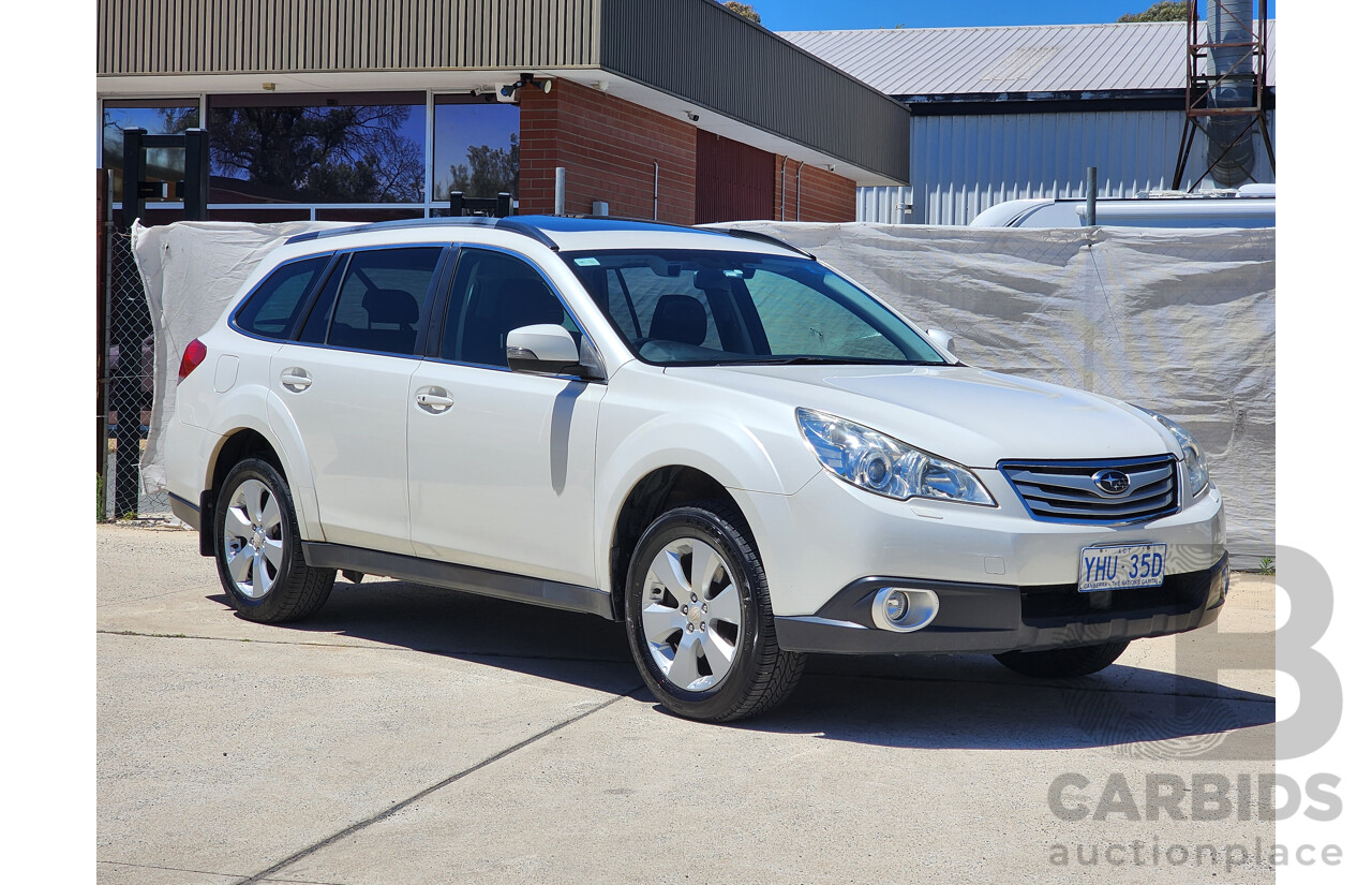12/2011 Subaru Outback 3.6R Premium MY11 4d Wagon White 3.6L