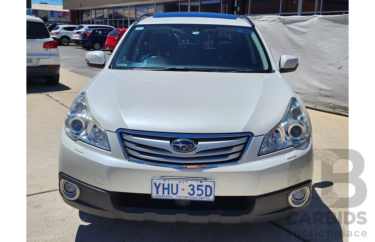 12/2011 Subaru Outback 3.6R Premium MY11 4d Wagon White 3.6L