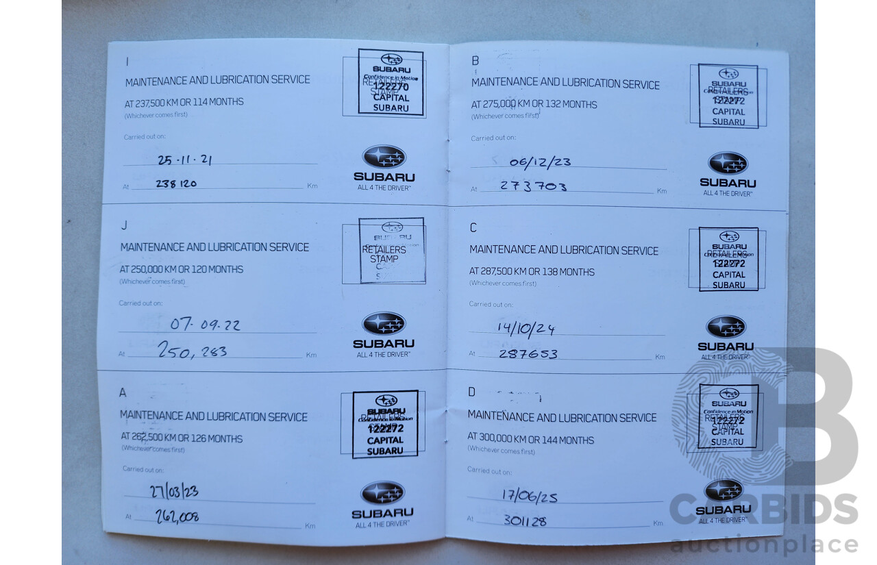 12/2011 Subaru Outback 3.6R Premium MY11 4d Wagon White 3.6L