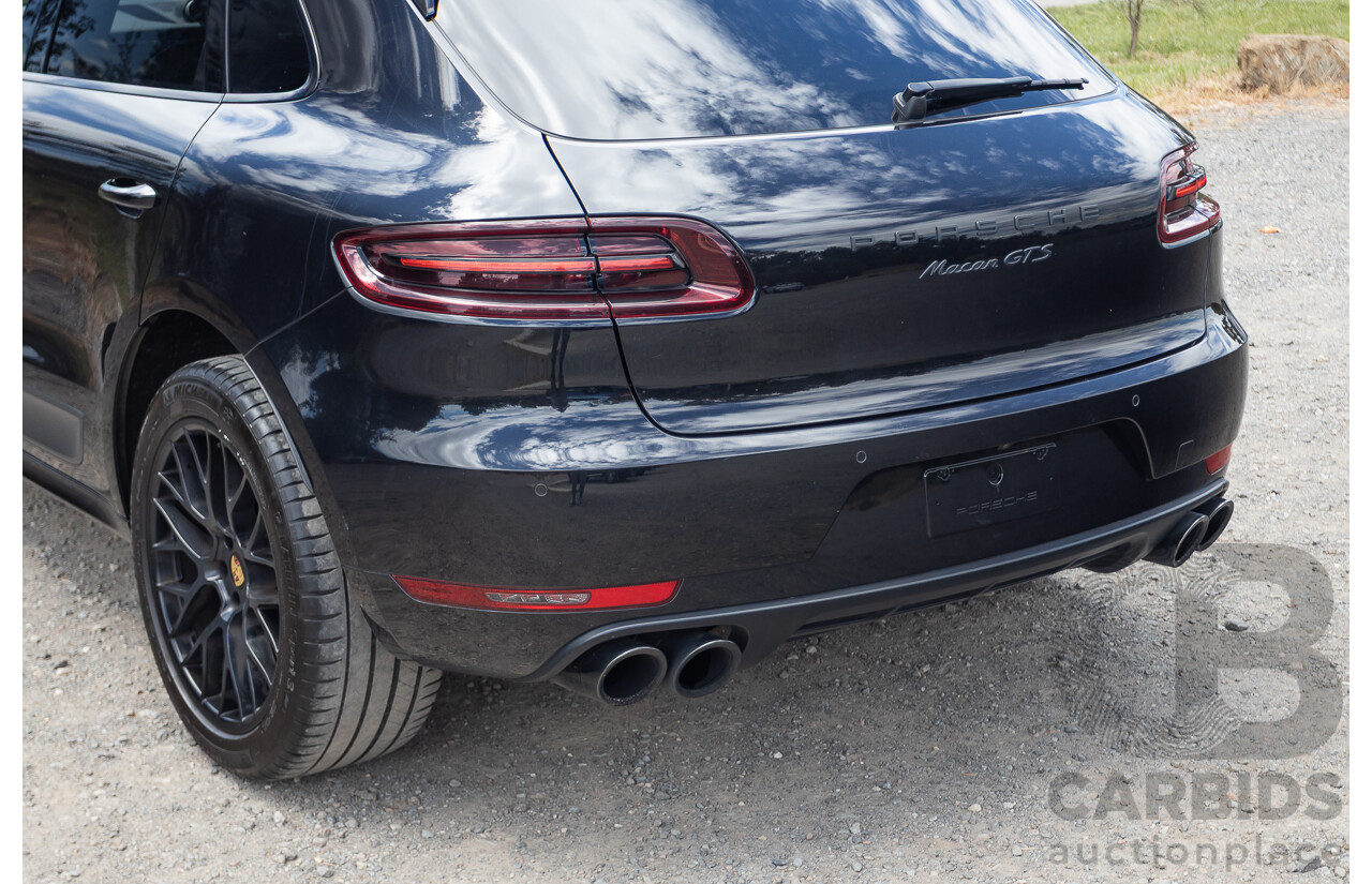9/2016 Porsche Macan GTS (AWD) 95B MY16 4d Wagon Jet Black Metallic Twin Turbo V6 3.0L - Statutory Write Off