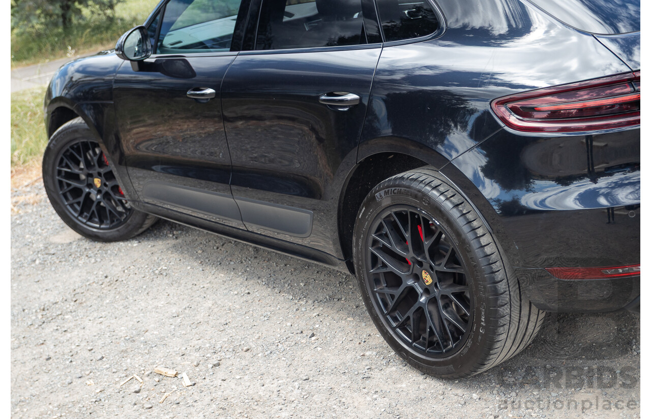 9/2016 Porsche Macan GTS (AWD) 95B MY16 4d Wagon Jet Black Metallic Twin Turbo V6 3.0L - Statutory Write Off