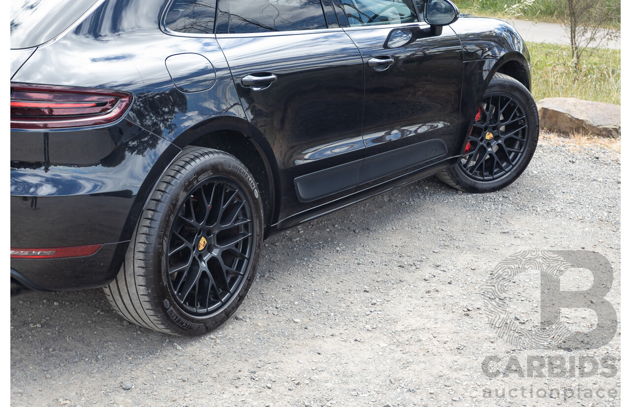 9/2016 Porsche Macan GTS (AWD) 95B MY16 4d Wagon Jet Black Metallic Twin Turbo V6 3.0L - Statutory Write Off