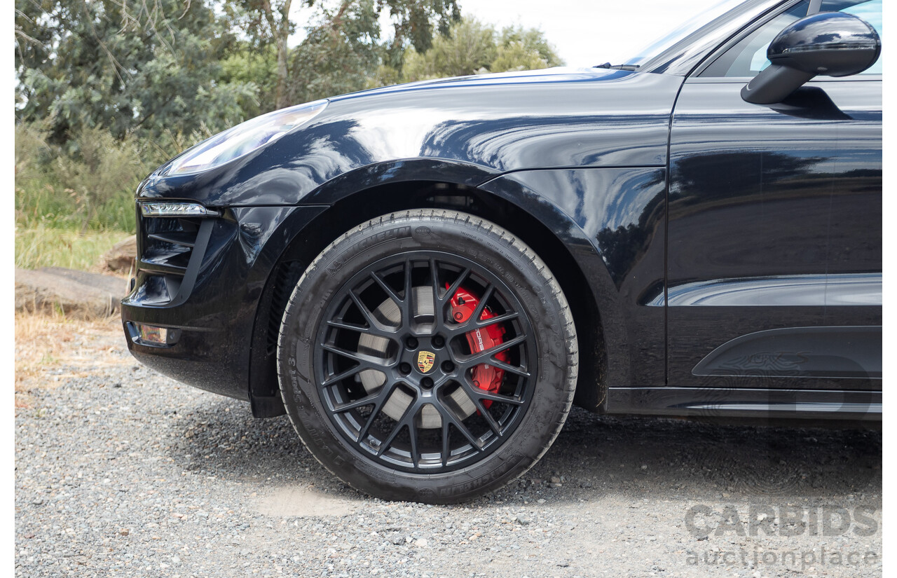 9/2016 Porsche Macan GTS (AWD) 95B MY16 4d Wagon Jet Black Metallic Twin Turbo V6 3.0L - Statutory Write Off