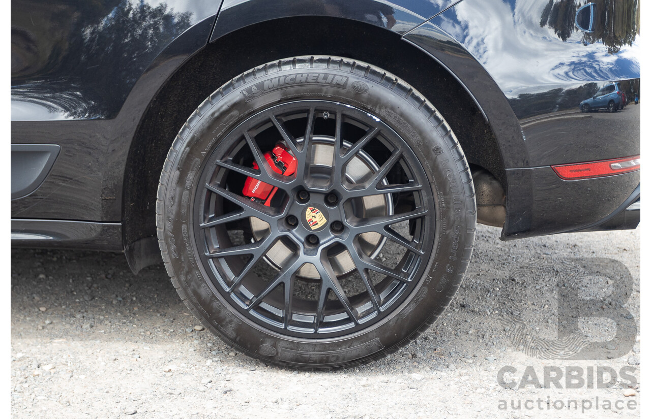 9/2016 Porsche Macan GTS (AWD) 95B MY16 4d Wagon Jet Black Metallic Twin Turbo V6 3.0L - Statutory Write Off