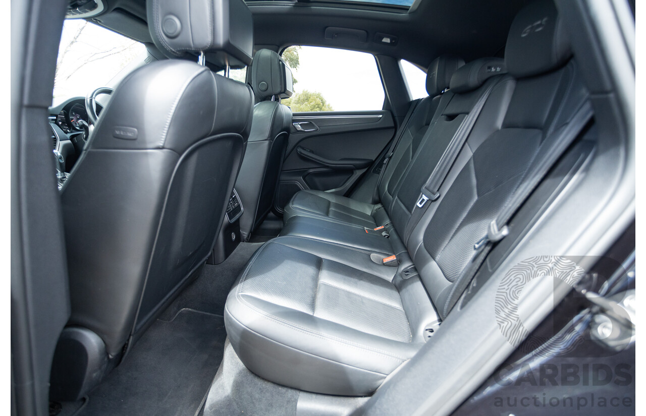 9/2016 Porsche Macan GTS (AWD) 95B MY16 4d Wagon Jet Black Metallic Twin Turbo V6 3.0L - Statutory Write Off