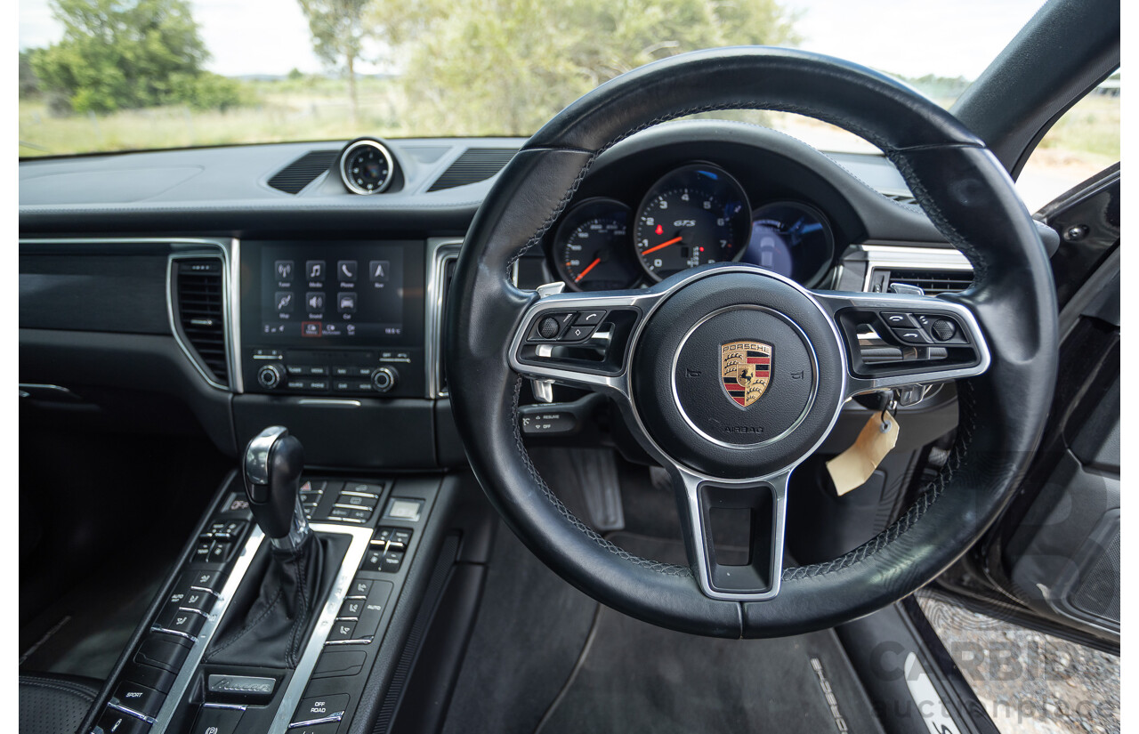 9/2016 Porsche Macan GTS (AWD) 95B MY16 4d Wagon Jet Black Metallic Twin Turbo V6 3.0L - Statutory Write Off