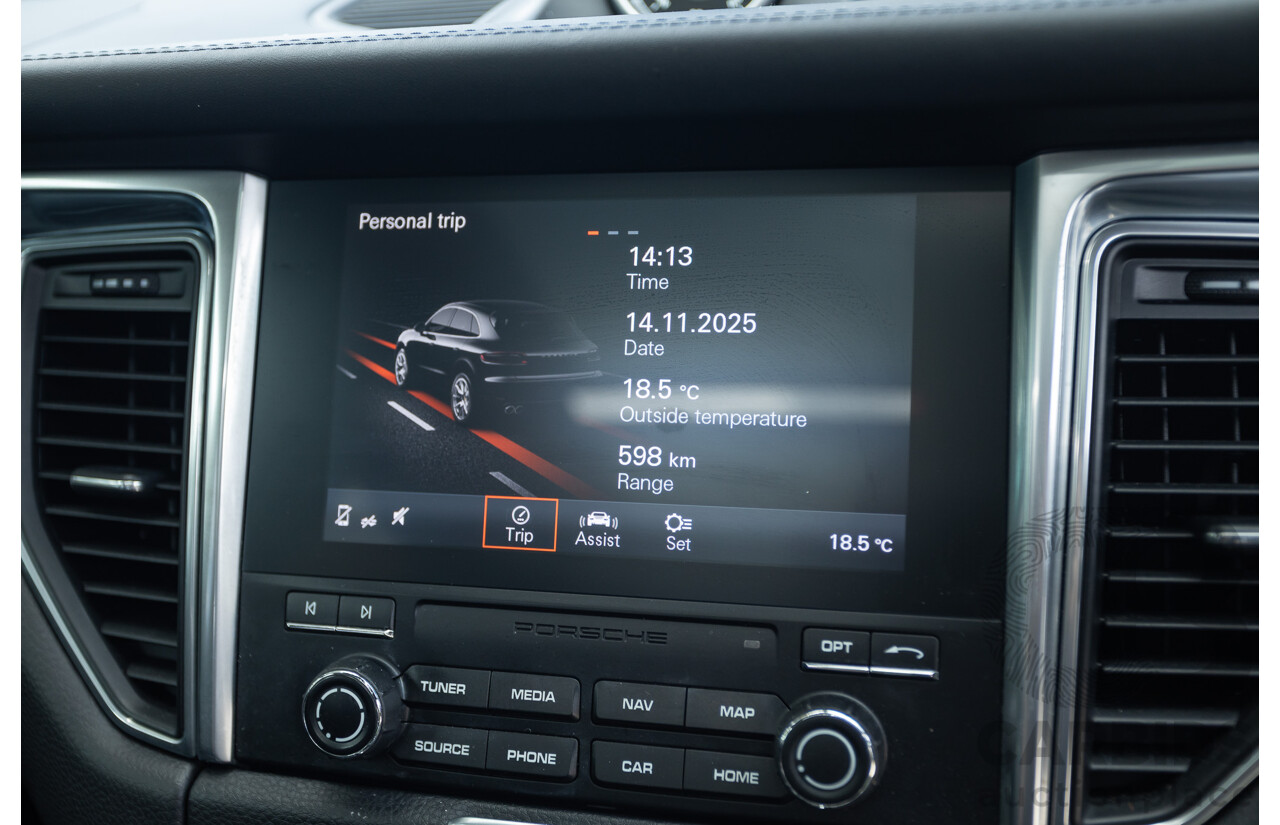 9/2016 Porsche Macan GTS (AWD) 95B MY16 4d Wagon Jet Black Metallic Twin Turbo V6 3.0L - Statutory Write Off