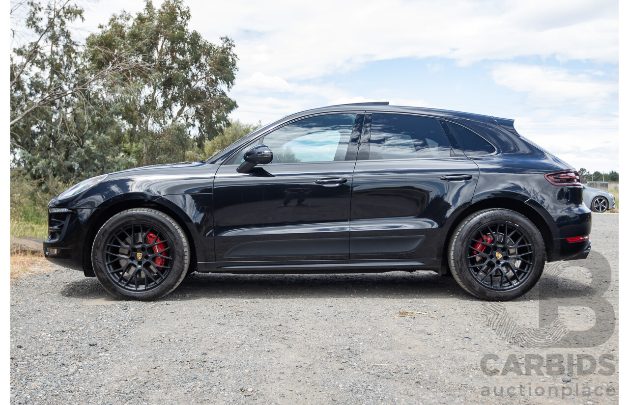 9/2016 Porsche Macan GTS (AWD) 95B MY16 4d Wagon Jet Black Metallic Twin Turbo V6 3.0L - Statutory Write Off