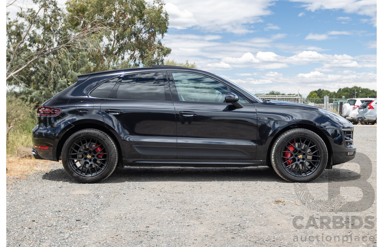 9/2016 Porsche Macan GTS (AWD) 95B MY16 4d Wagon Jet Black Metallic Twin Turbo V6 3.0L - Statutory Write Off