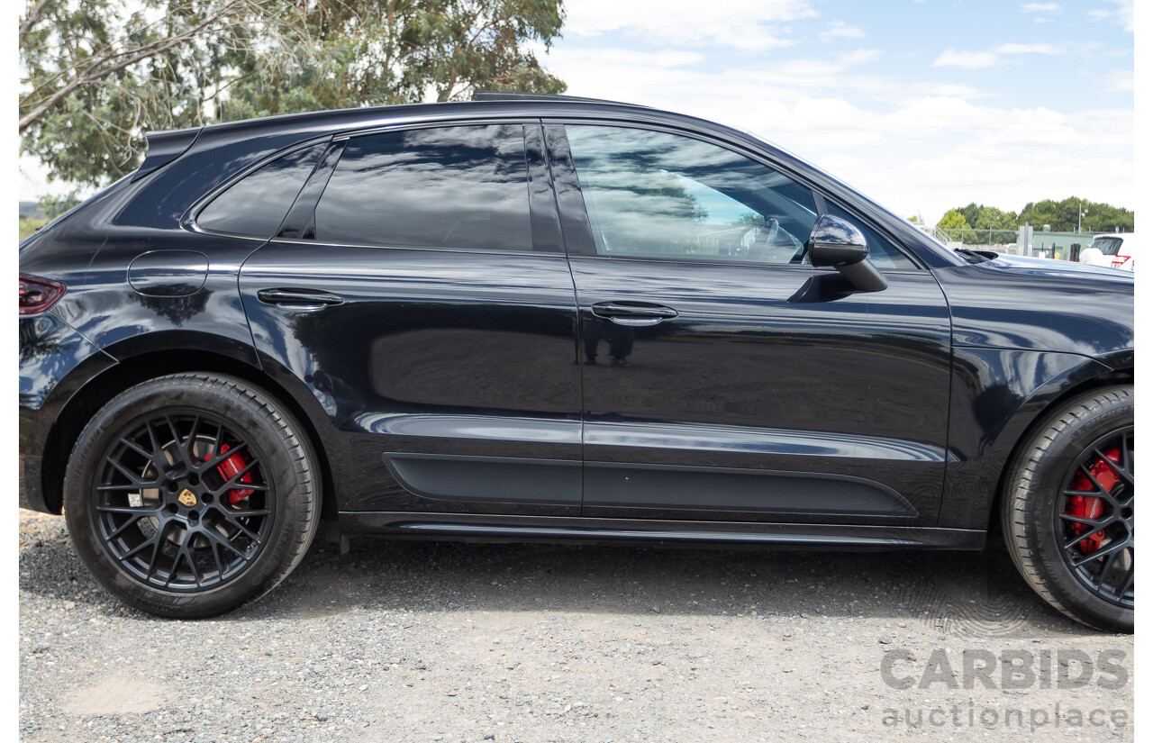9/2016 Porsche Macan GTS (AWD) 95B MY16 4d Wagon Jet Black Metallic Twin Turbo V6 3.0L - Statutory Write Off