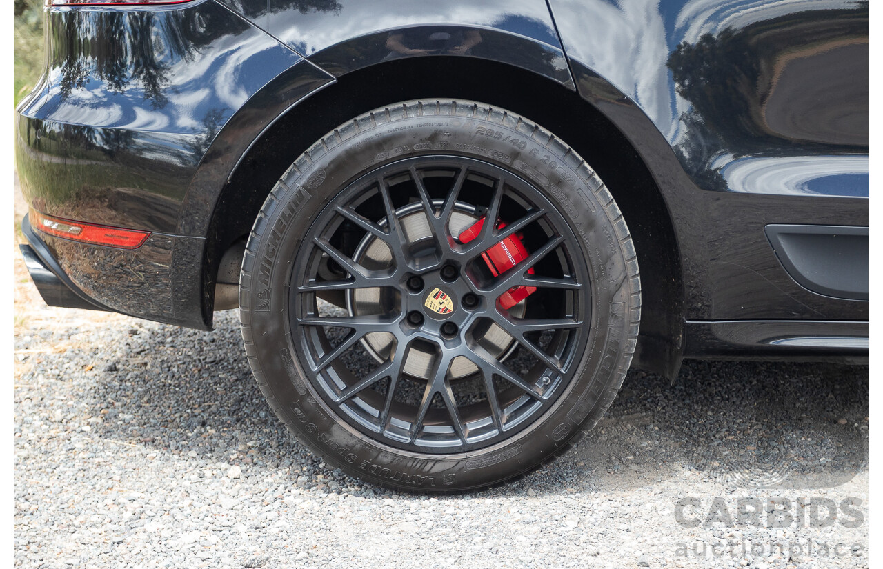 9/2016 Porsche Macan GTS (AWD) 95B MY16 4d Wagon Jet Black Metallic Twin Turbo V6 3.0L - Statutory Write Off