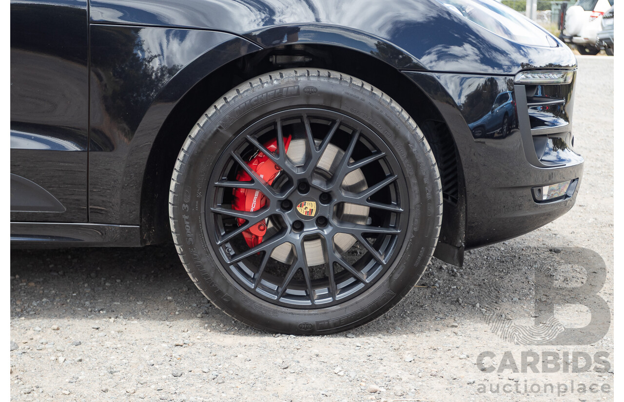 9/2016 Porsche Macan GTS (AWD) 95B MY16 4d Wagon Jet Black Metallic Twin Turbo V6 3.0L - Statutory Write Off