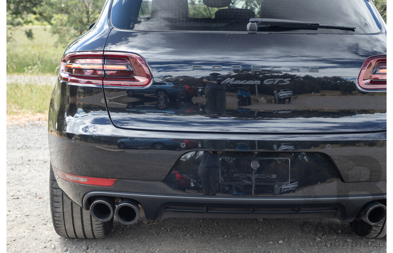 9/2016 Porsche Macan GTS (AWD) 95B MY16 4d Wagon Jet Black Metallic Twin Turbo V6 3.0L - Statutory Write Off