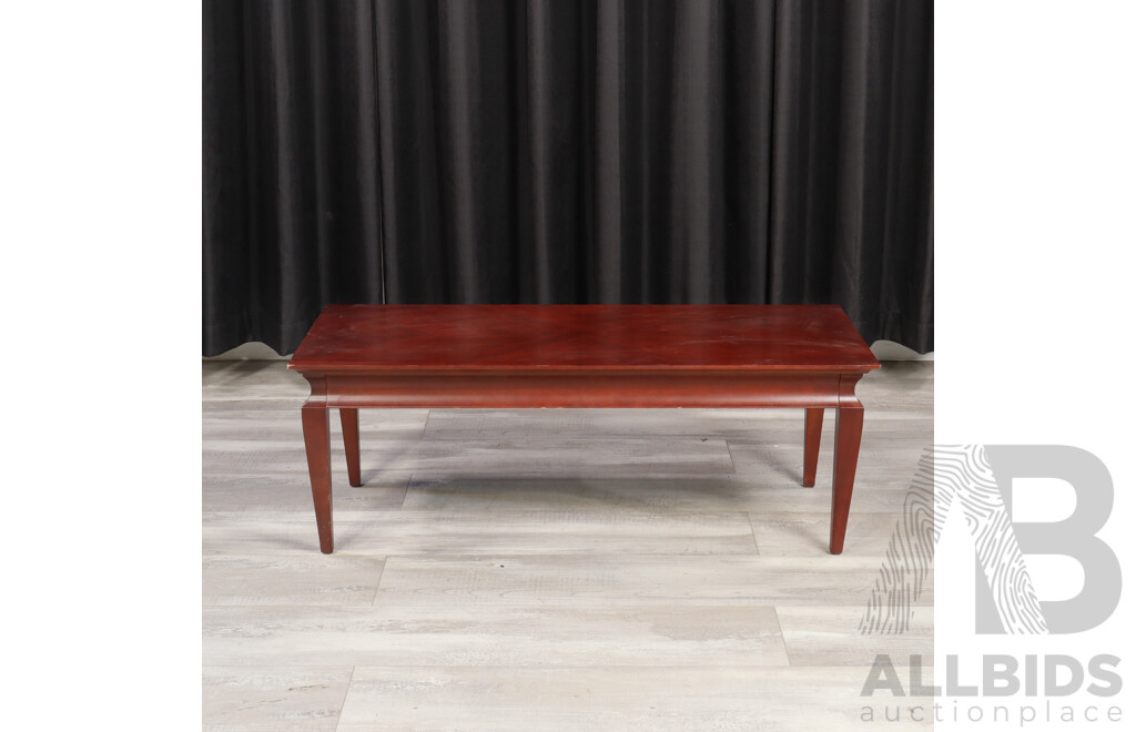 Mahogany Quarter Veneered Coffee Table