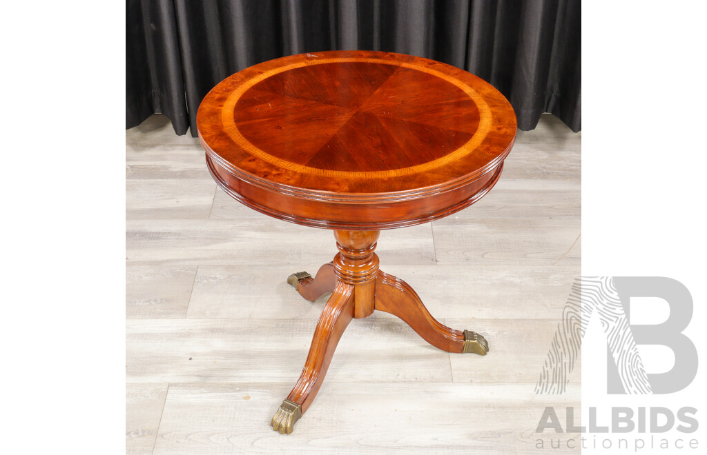 Queen Anne Style Drum Table by Drexel Furniture