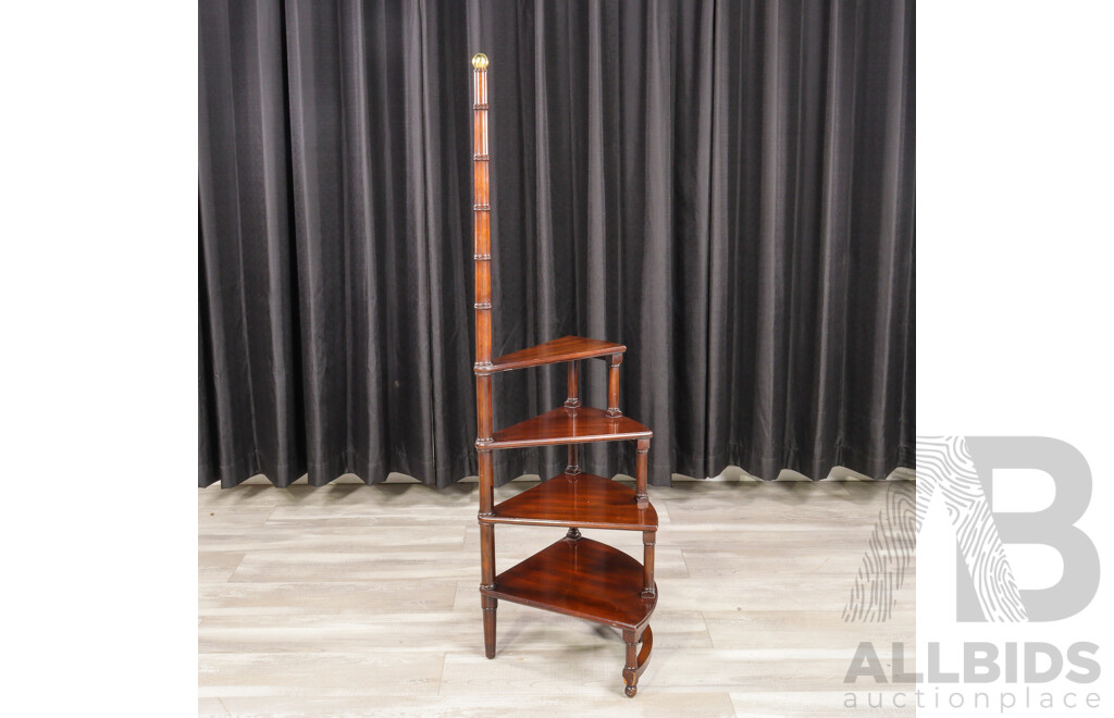 Victorian Style Spiral Library Stairs by Kittinger