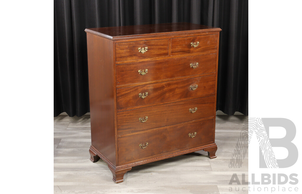 Mahogany Six Drawer Chest by Myer Heritage