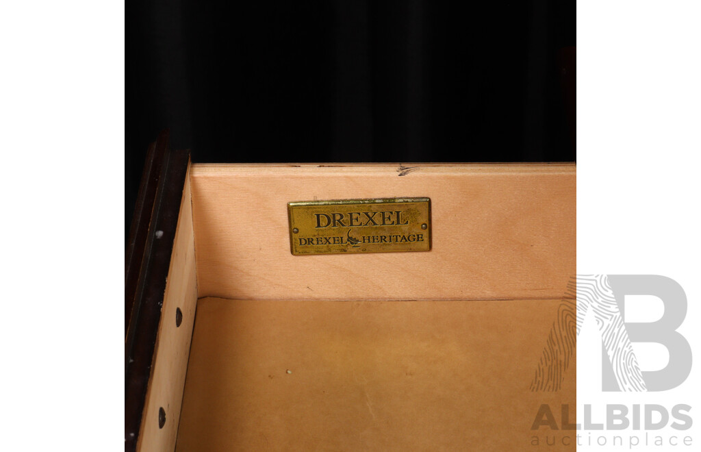 Mahogany Three Drawer Bedside Chest by Drexel