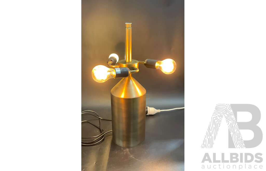 Mushroom Brass Table Lamp