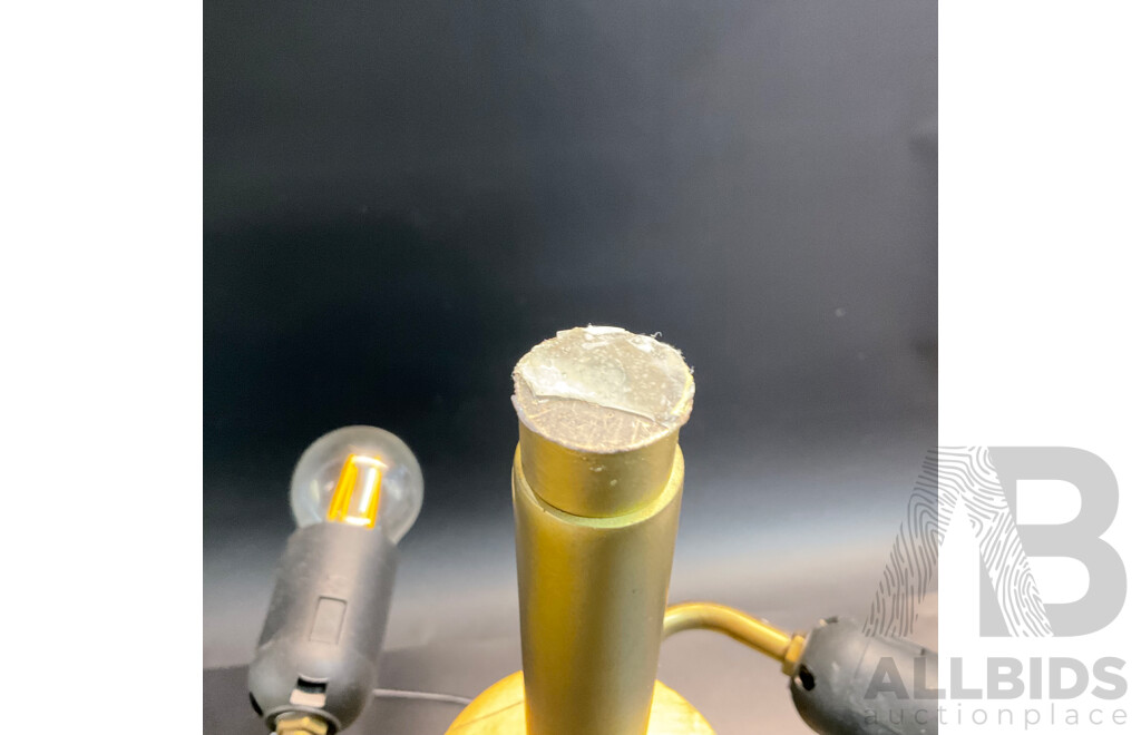 Mushroom Brass Table Lamp