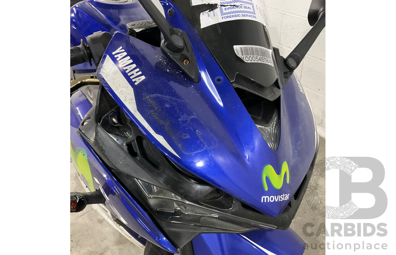 2016 YAMAHA YZF-R3 MOTOR CYCLE - BLUE