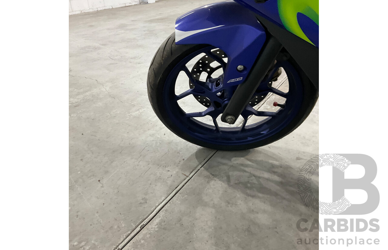 2016 YAMAHA YZF-R3 MOTOR CYCLE - BLUE