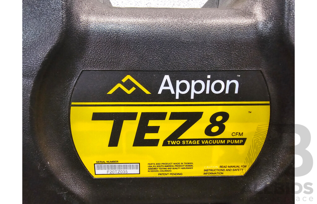 APPION TEZ8 - 8CFM Vacuum Pump