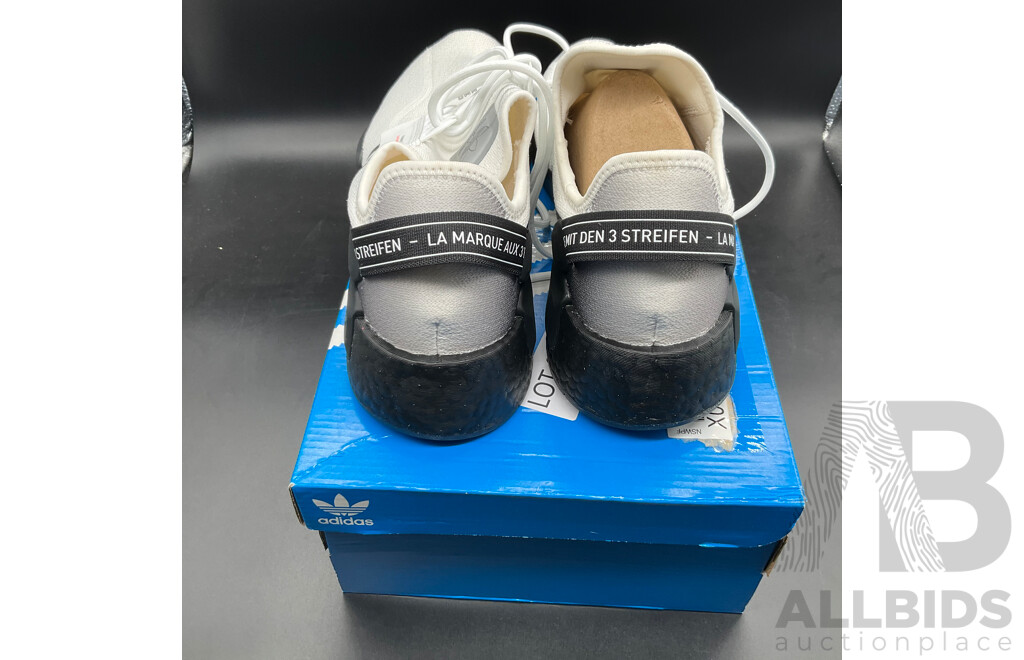 ADIDAS NMD_ R1.V2 Size US11 & LUCID White/Black Shoes Size US13