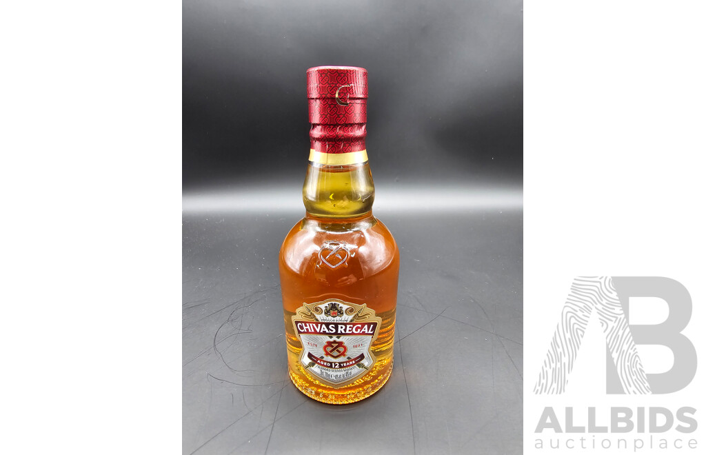 Johnnie Walker Red Label 1L and Chivas Regal 200ml