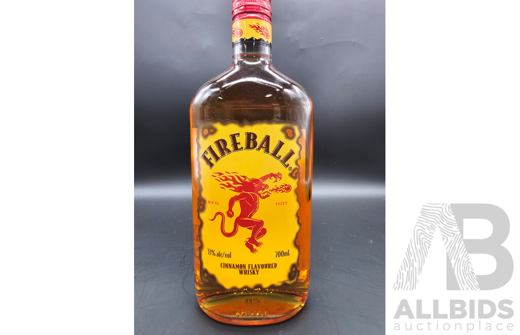 Smirnoff Vodka 700ml and Fireball Whiskey 700ml