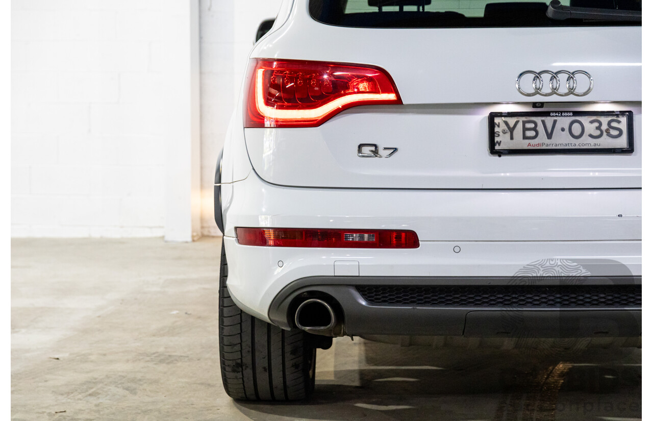 5/2013 Audi Q7 3.0 TDI Quattro MY13 4d Wagon Carrara White Turbo Diesel V6 3.0L - 7 Seater