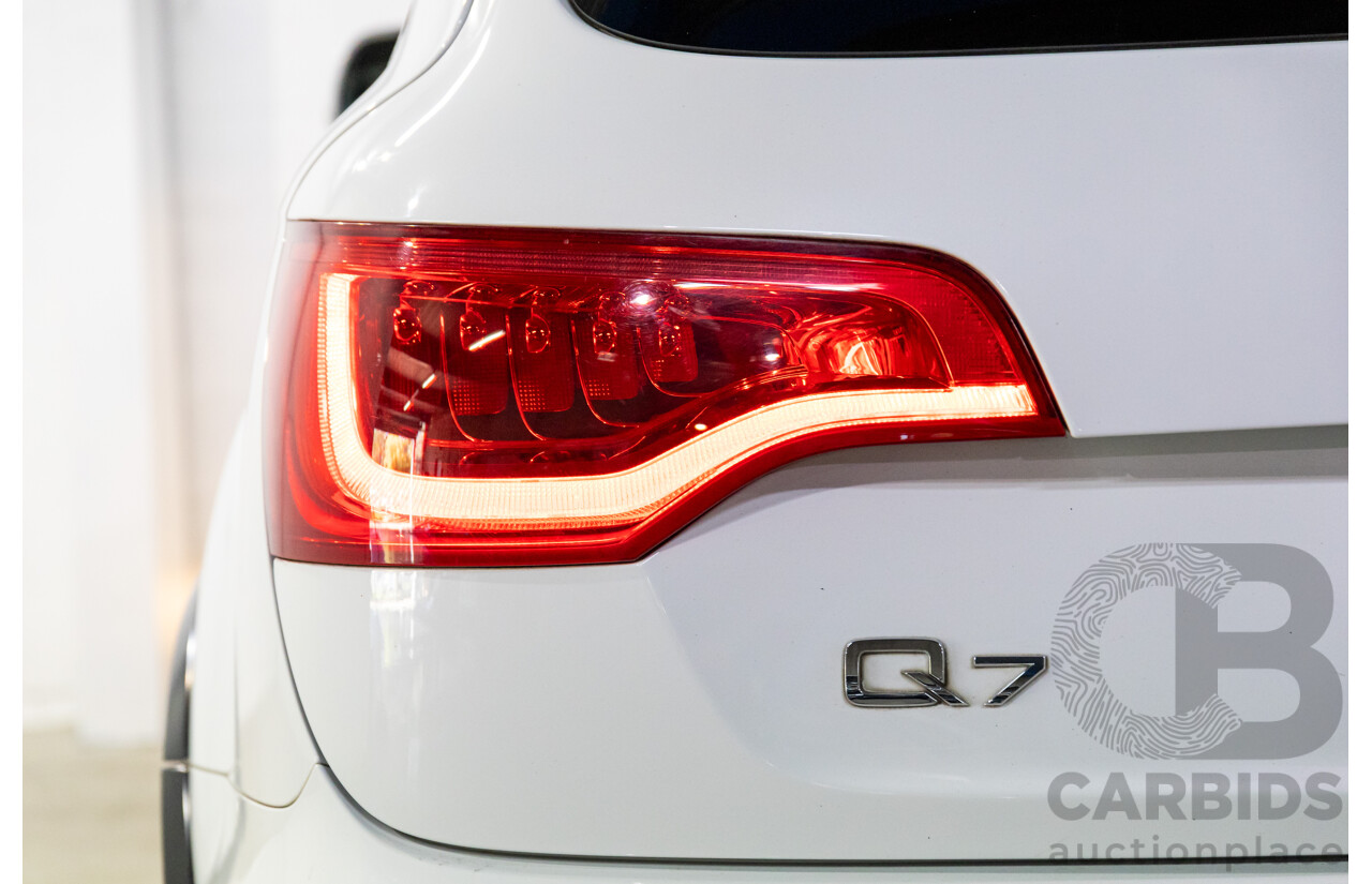 5/2013 Audi Q7 3.0 TDI Quattro MY13 4d Wagon Carrara White Turbo Diesel V6 3.0L - 7 Seater