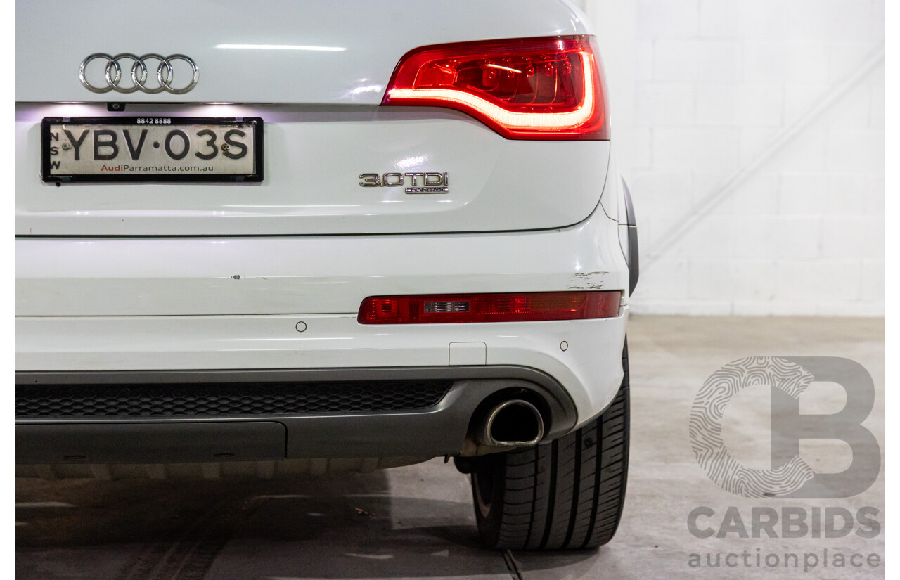 5/2013 Audi Q7 3.0 TDI Quattro MY13 4d Wagon Carrara White Turbo Diesel V6 3.0L - 7 Seater
