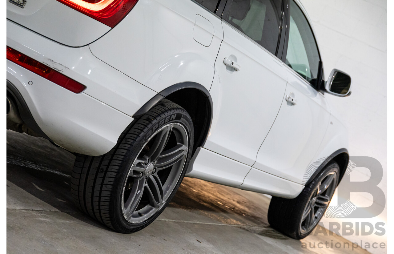 5/2013 Audi Q7 3.0 TDI Quattro MY13 4d Wagon Carrara White Turbo Diesel V6 3.0L - 7 Seater