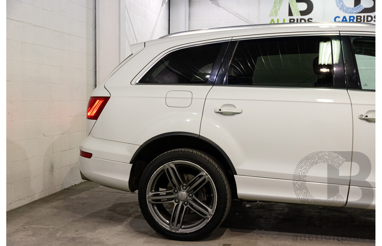 5/2013 Audi Q7 3.0 TDI Quattro MY13 4d Wagon Carrara White Turbo Diesel V6 3.0L - 7 Seater