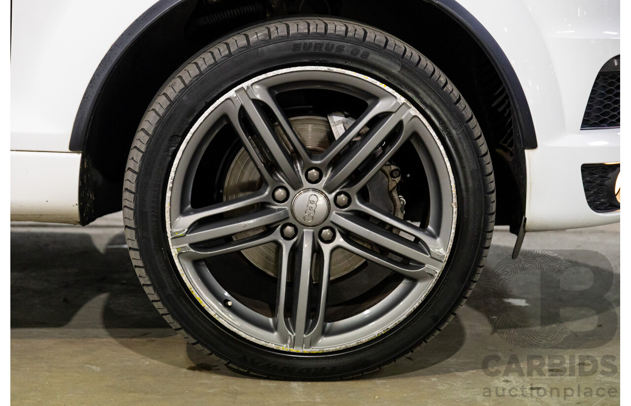 5/2013 Audi Q7 3.0 TDI Quattro MY13 4d Wagon Carrara White Turbo Diesel V6 3.0L - 7 Seater