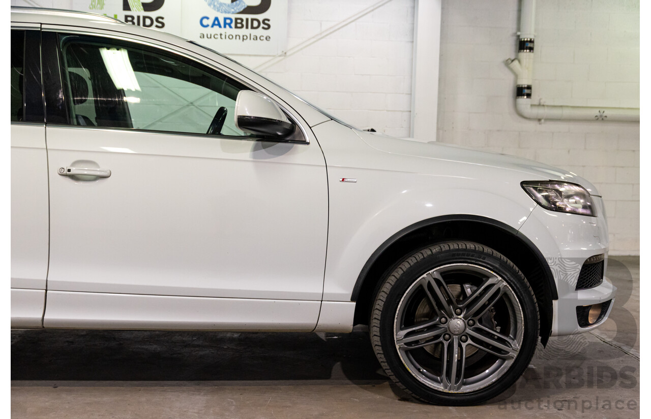 5/2013 Audi Q7 3.0 TDI Quattro MY13 4d Wagon Carrara White Turbo Diesel V6 3.0L - 7 Seater