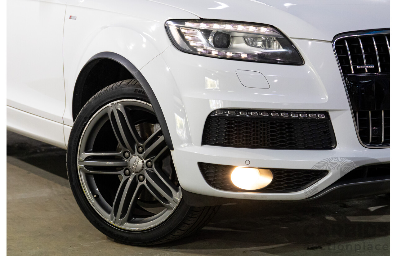 5/2013 Audi Q7 3.0 TDI Quattro MY13 4d Wagon Carrara White Turbo Diesel V6 3.0L - 7 Seater