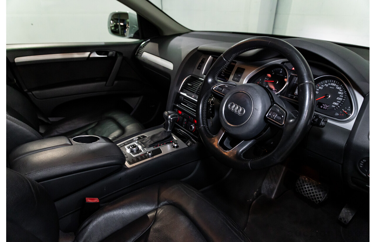 5/2013 Audi Q7 3.0 TDI Quattro MY13 4d Wagon Carrara White Turbo Diesel V6 3.0L - 7 Seater