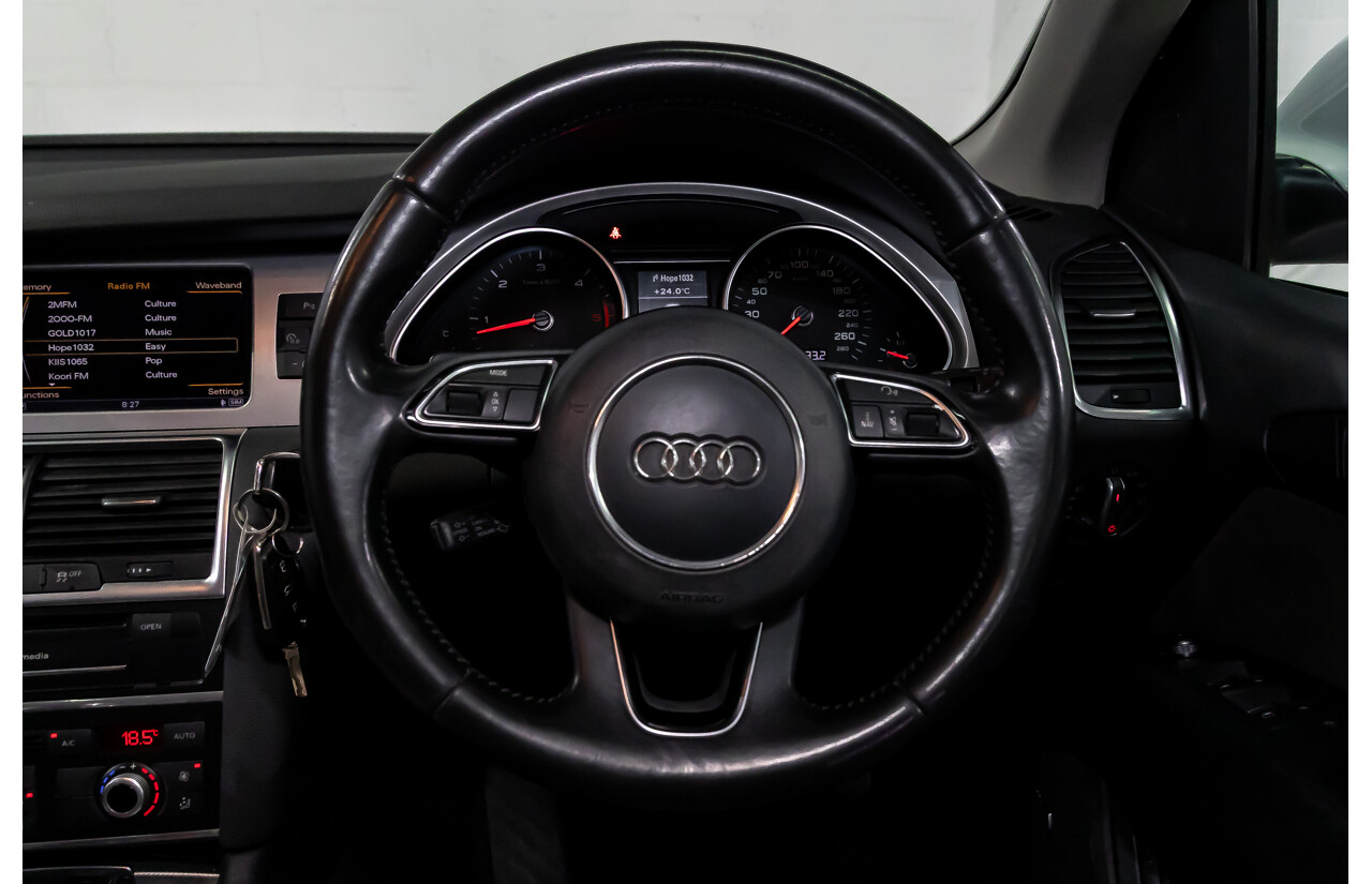 5/2013 Audi Q7 3.0 TDI Quattro MY13 4d Wagon Carrara White Turbo Diesel V6 3.0L - 7 Seater