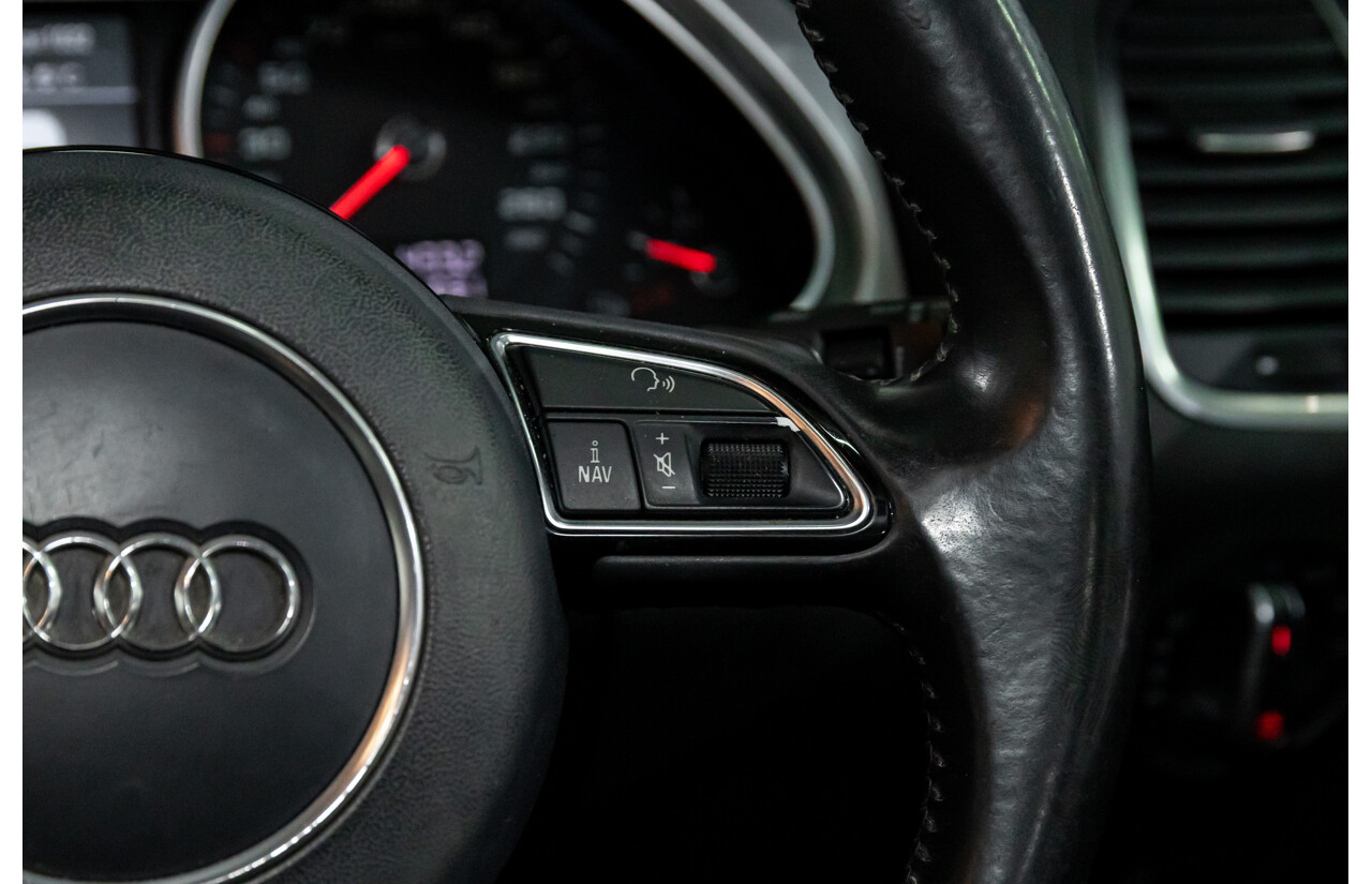 5/2013 Audi Q7 3.0 TDI Quattro MY13 4d Wagon Carrara White Turbo Diesel V6 3.0L - 7 Seater