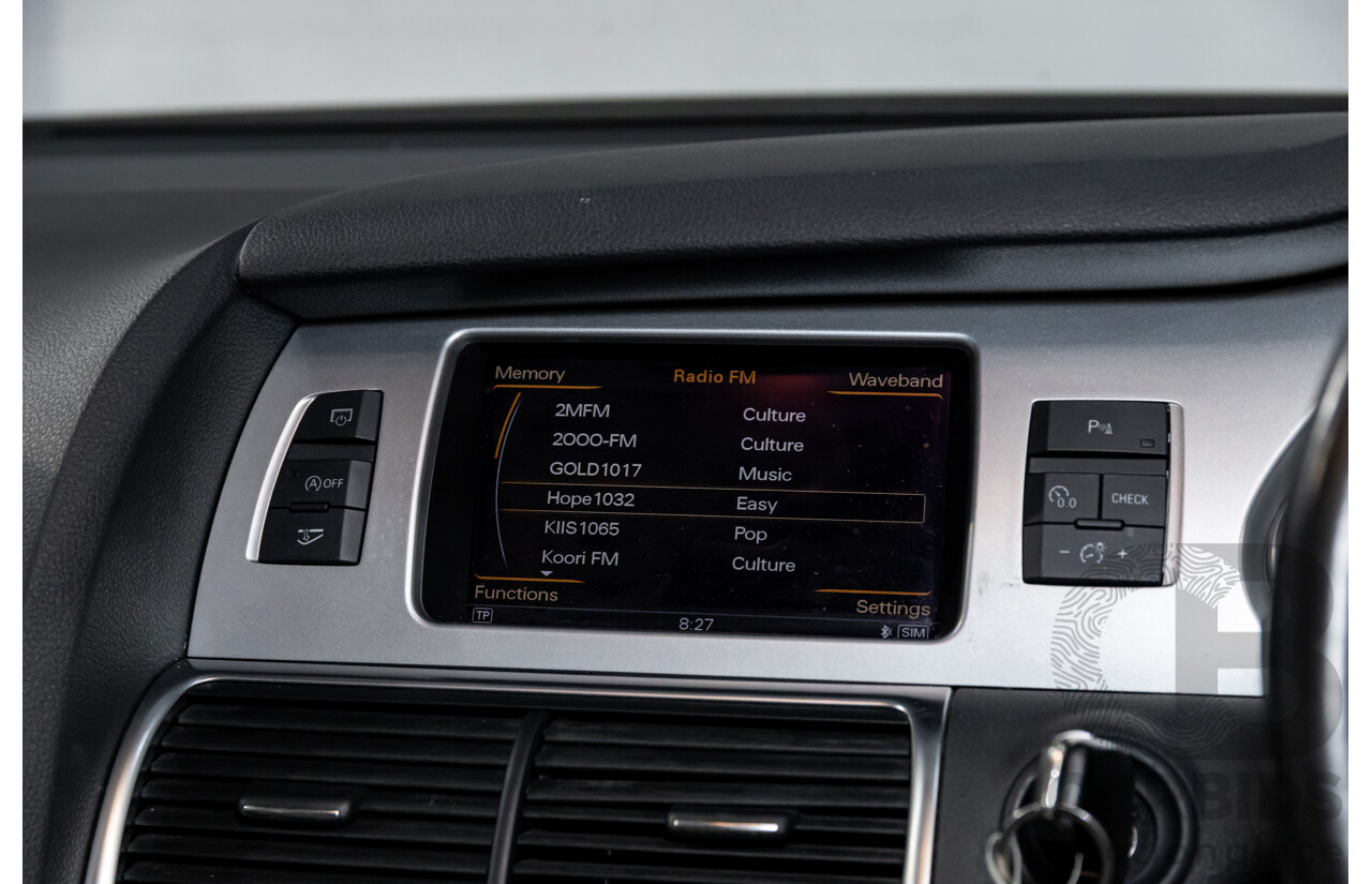 5/2013 Audi Q7 3.0 TDI Quattro MY13 4d Wagon Carrara White Turbo Diesel V6 3.0L - 7 Seater