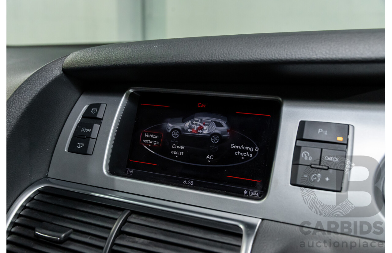 5/2013 Audi Q7 3.0 TDI Quattro MY13 4d Wagon Carrara White Turbo Diesel V6 3.0L - 7 Seater