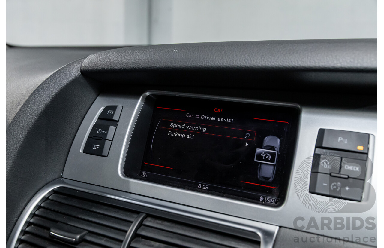 5/2013 Audi Q7 3.0 TDI Quattro MY13 4d Wagon Carrara White Turbo Diesel V6 3.0L - 7 Seater